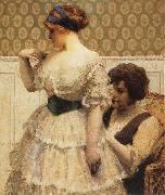 William Vincent Cahill Grandma-s Gown oil painting